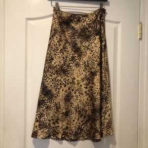 Cotton Candy LA leopard midi skirt